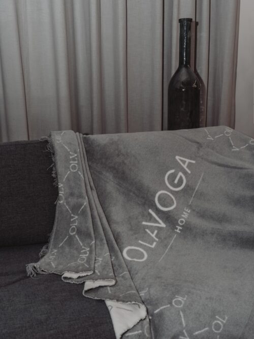 Koc dwustronny Manhattan Ola Voga szary 150x200cm