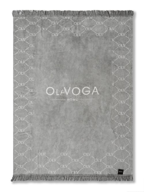 Koc dwustronny Manhattan Ola Voga szary 150x200cm