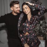 Piżama damska klasyczna Christmas Time Ola Voga czarna