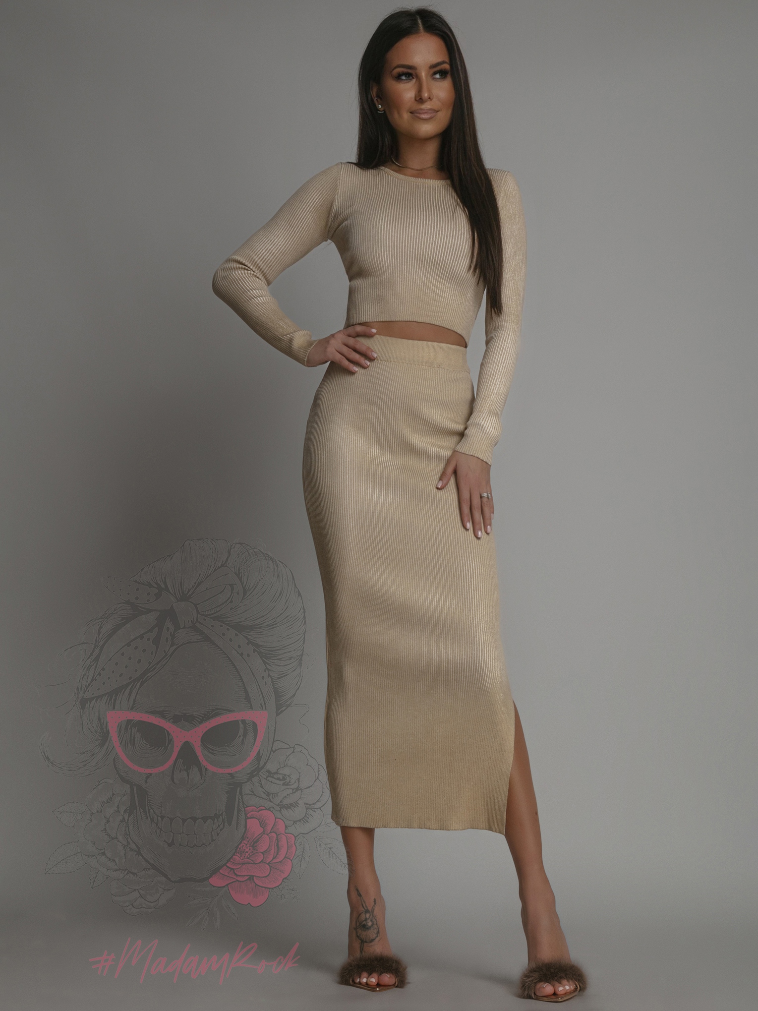 Komplet metaliczny Dago złoty