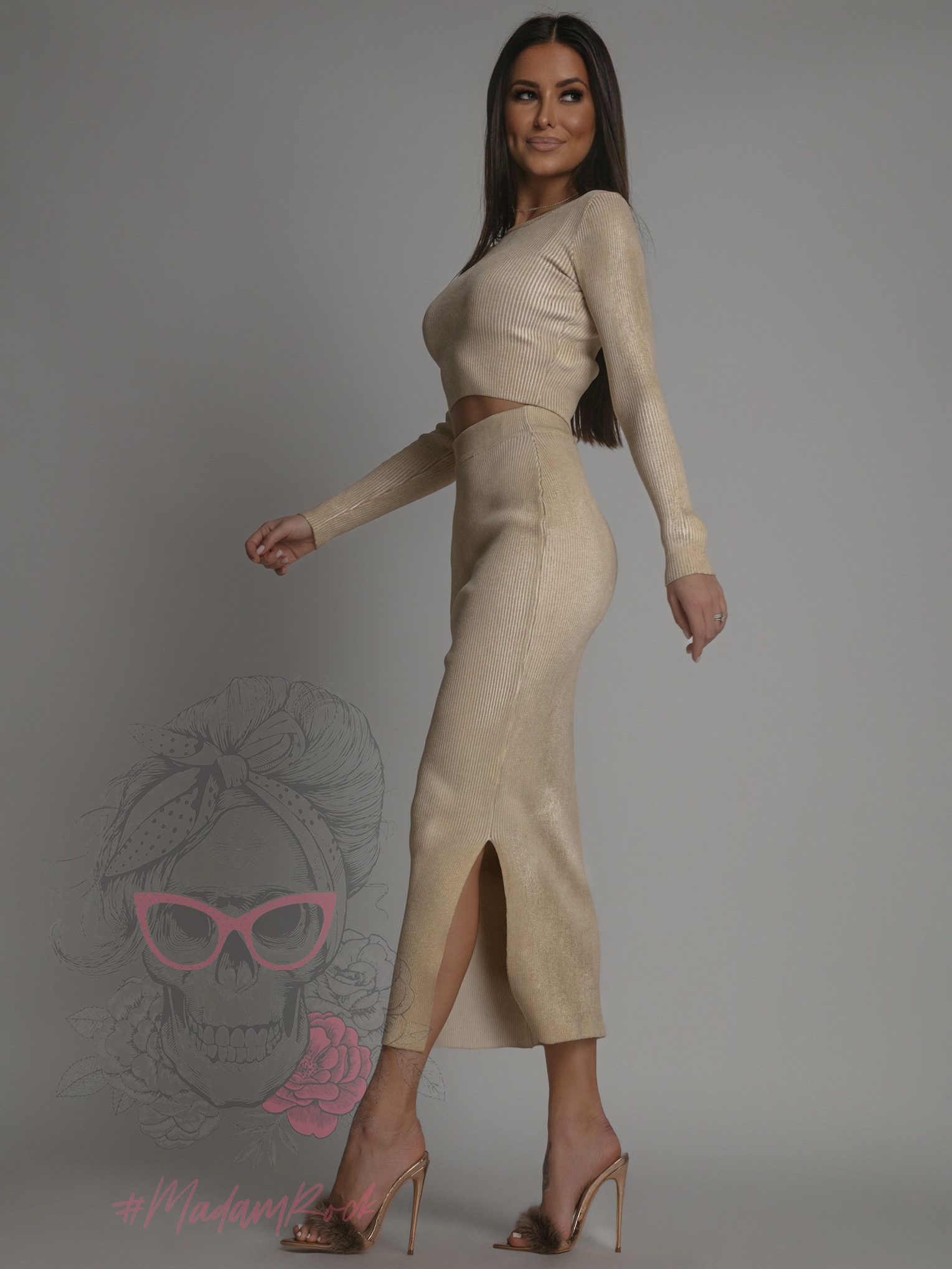 Komplet metaliczny Dago złoty