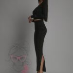 Komplet metaliczny Dago czarny