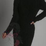 Sukienka sweterkowa Jotela czarna