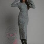 Sukienka sweterkowa Jotela szara