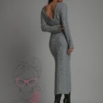 Sukienka sweterkowa Jotela szara