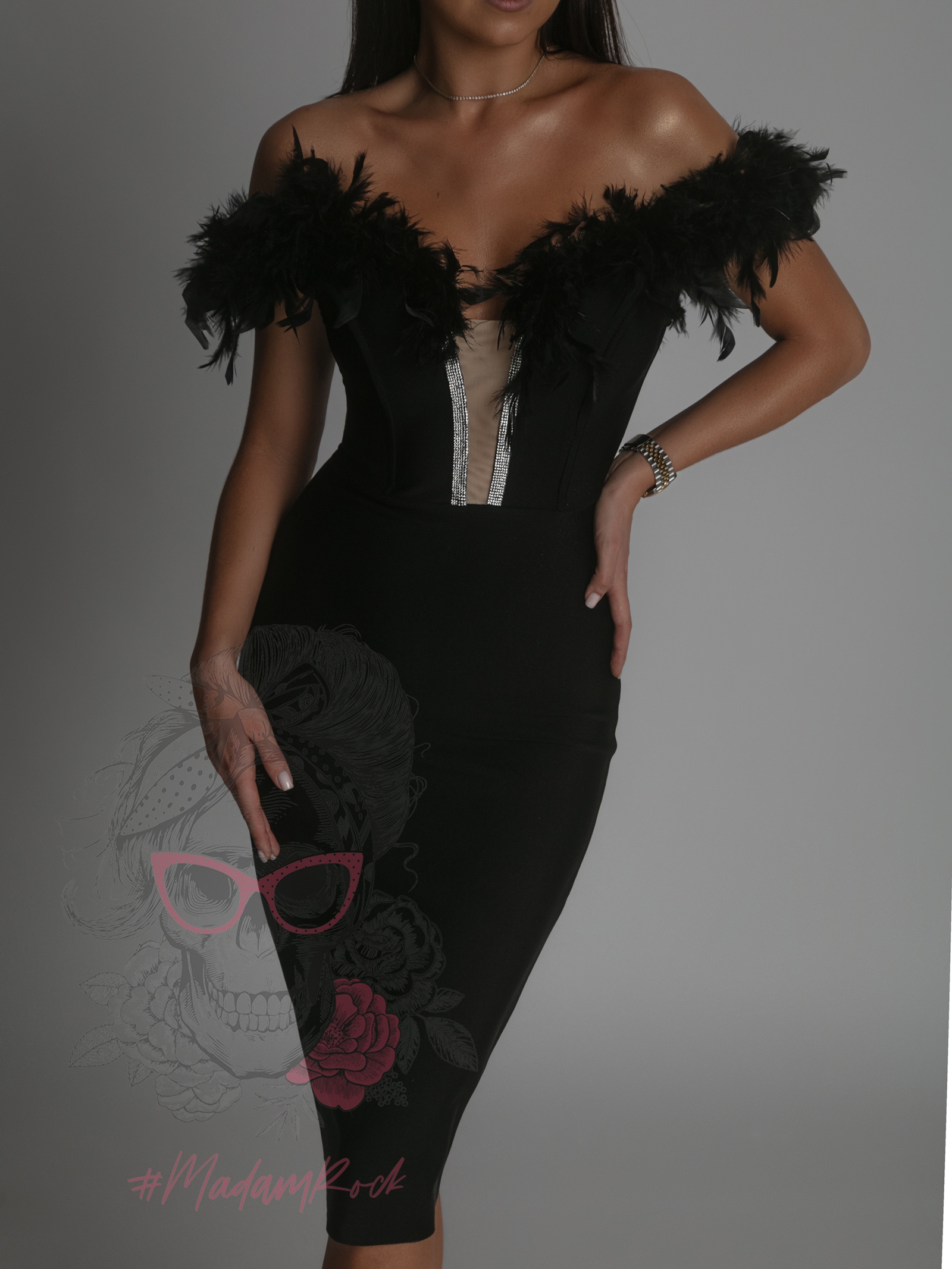 Sukienka bandażowa Serela czarna