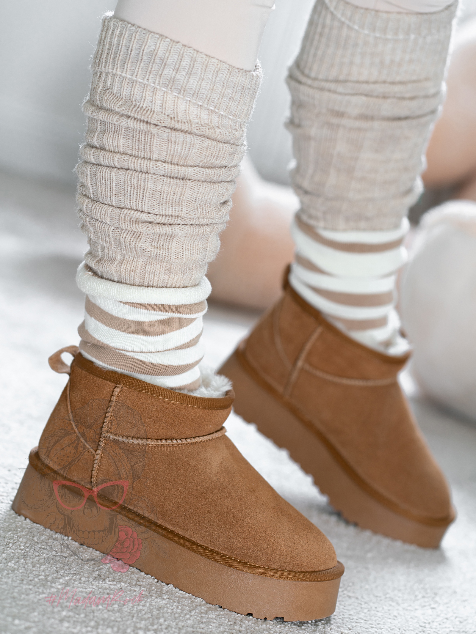 Śniegowce naturalne Madam Molly karmelowe Śniegowce naturalne Madam Molly karmelowe