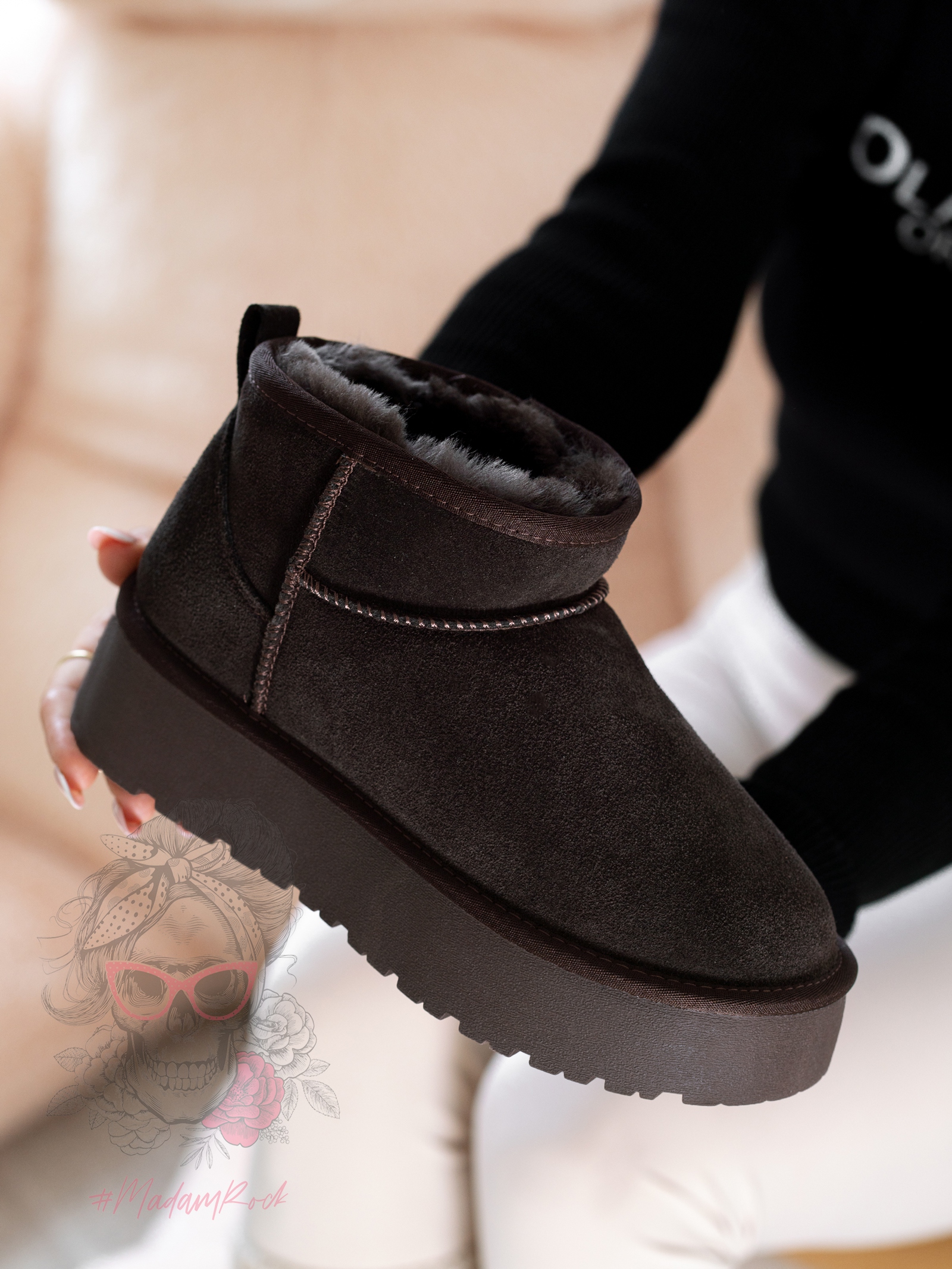 Śniegowce naturalne Madam Molly brązowe