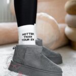 Śniegowce zamszowe Madam Wobbi szare