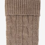 Podkolanówki BABUNI ciepłe z wełną brąz melanż