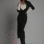 Sukienka dzianinowa Sintelo czarna