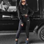 Bluza dresowa z golfem Amber Ola Voga czarna