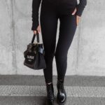 Legginsy gładkie modelujące Alix Ola Voga czarne