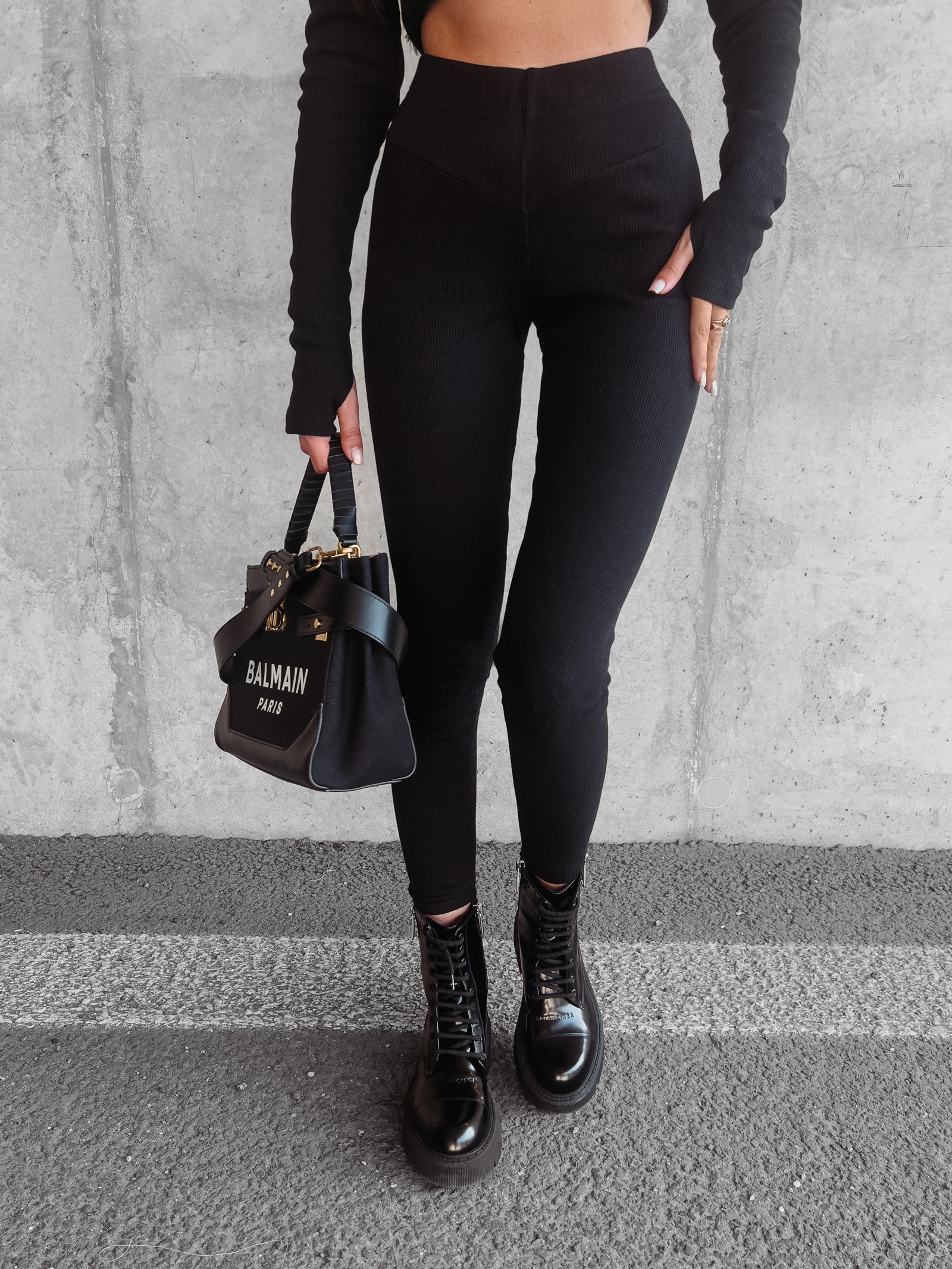 Legginsy gładkie modelujące Alix Ola Voga czarne