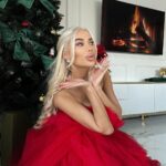 Sukienka tiulowa z odpinanym trenem NB Hollywood star czerwona