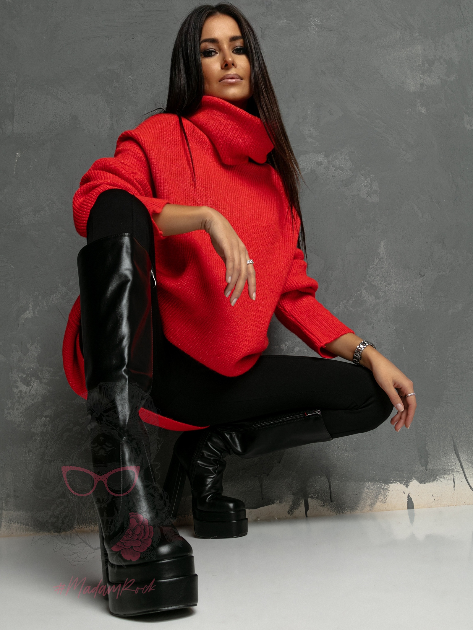 Sweter golf Haat koralowy