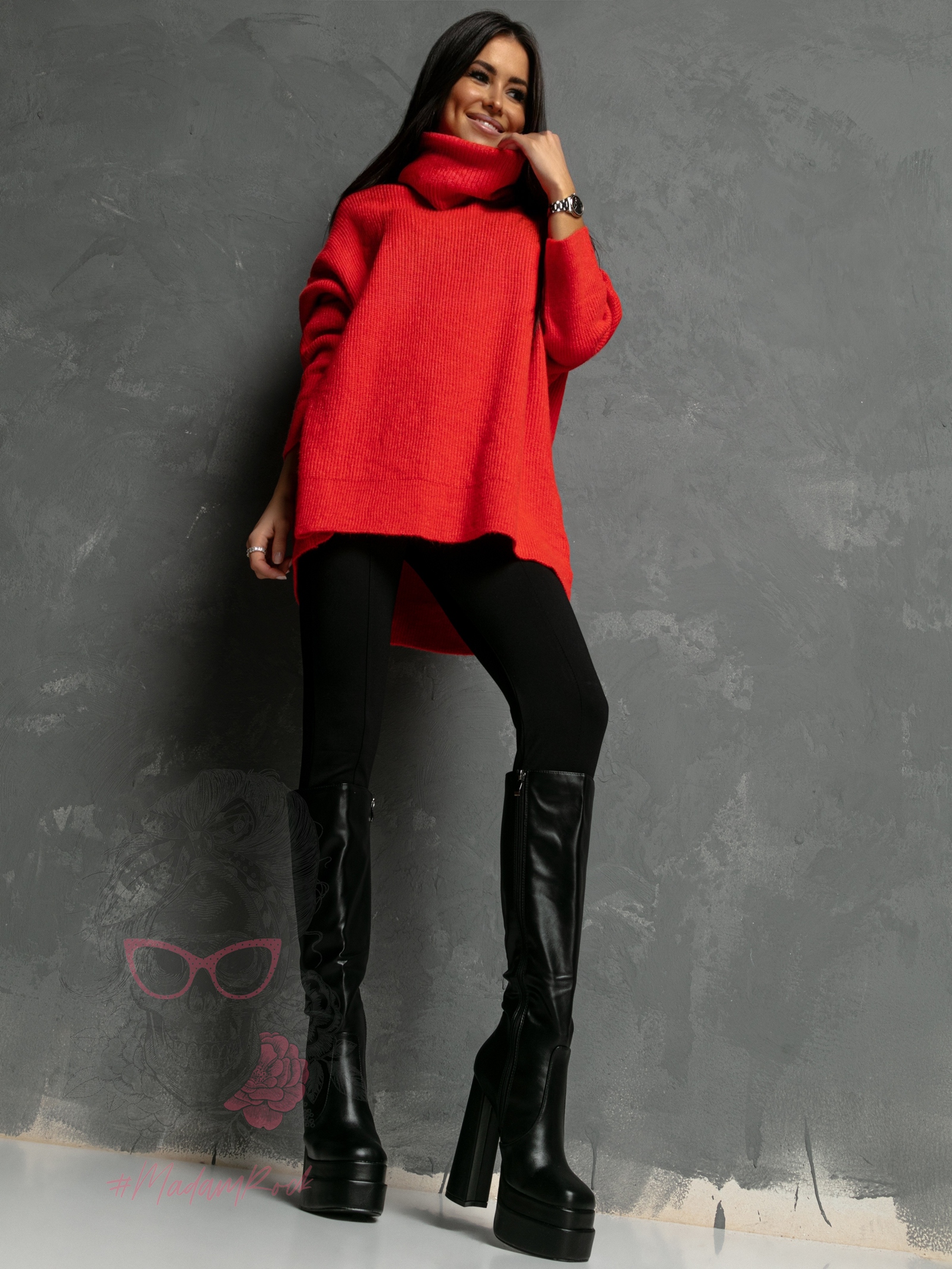 Sweter golf Haat koralowy