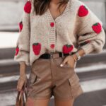 Sweter rozpinany Berry beżowy