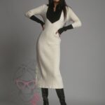 Sukienka dzianinowa Sintelo ecru