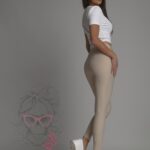 Top basic krótki t-shirt Diti biały