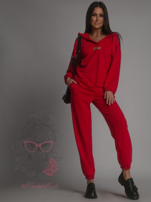 Komplet dresowy Laki Obedo czerwony