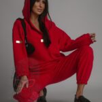 Komplet dresowy Laki Obedo czerwony