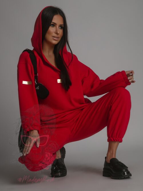 Komplet dresowy Laki Obedo czerwony