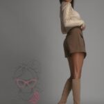 Spódniczko-spodenki Kevo karmelowe