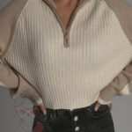 Sweter metaliczny Utot złoty