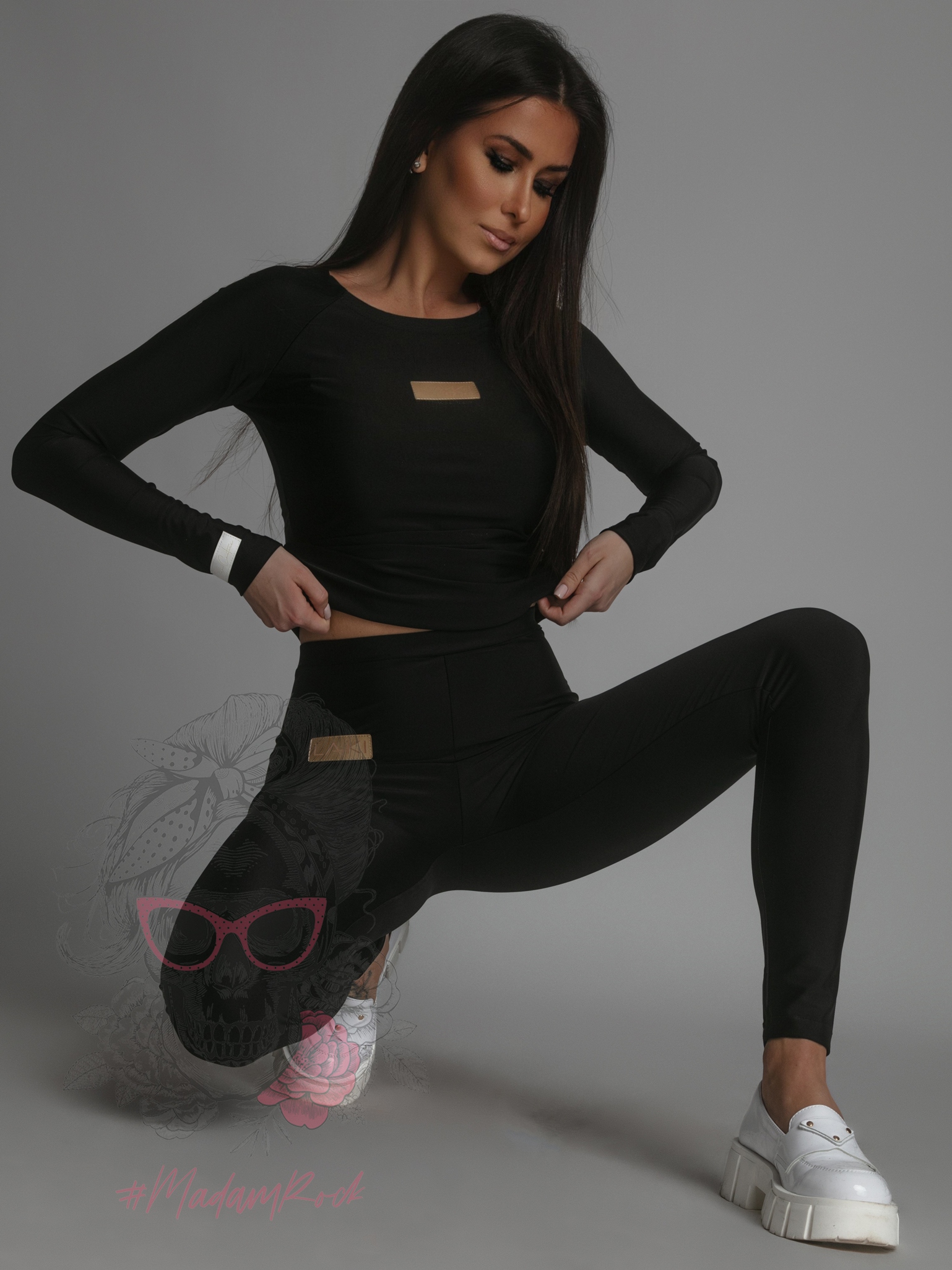 Komplet lycra Laki Jugo czarny