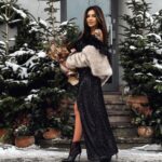 Sukienka maxi cekinowa NB Gisell czarna