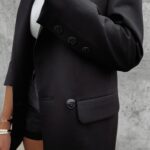 Marynarka damska z nadrukiem miki Molis Ola Voga czarna