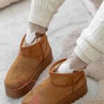 Śniegowce zamszowe Madam Wobbi III karmelowe