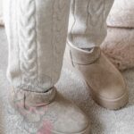 Śniegowce zamszowe Madam Wobbi II beżowe