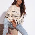 Sweter oversize Melli beżowy