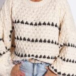 Sweter oversize Melli beżowy