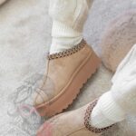 Śniegowce odkryte Madam Gobby c. beżowe