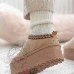 Śniegowce odkryte Madam Gobby c. beżowe