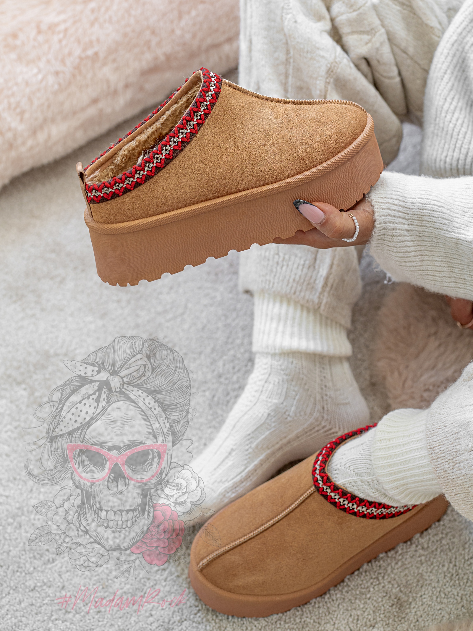 Śniegowce odkryte Madam Gobby karmelowe