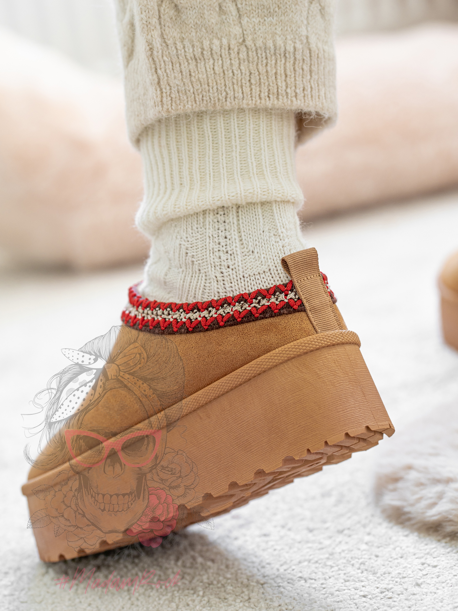 Śniegowce odkryte Madam Gobby karmelowe