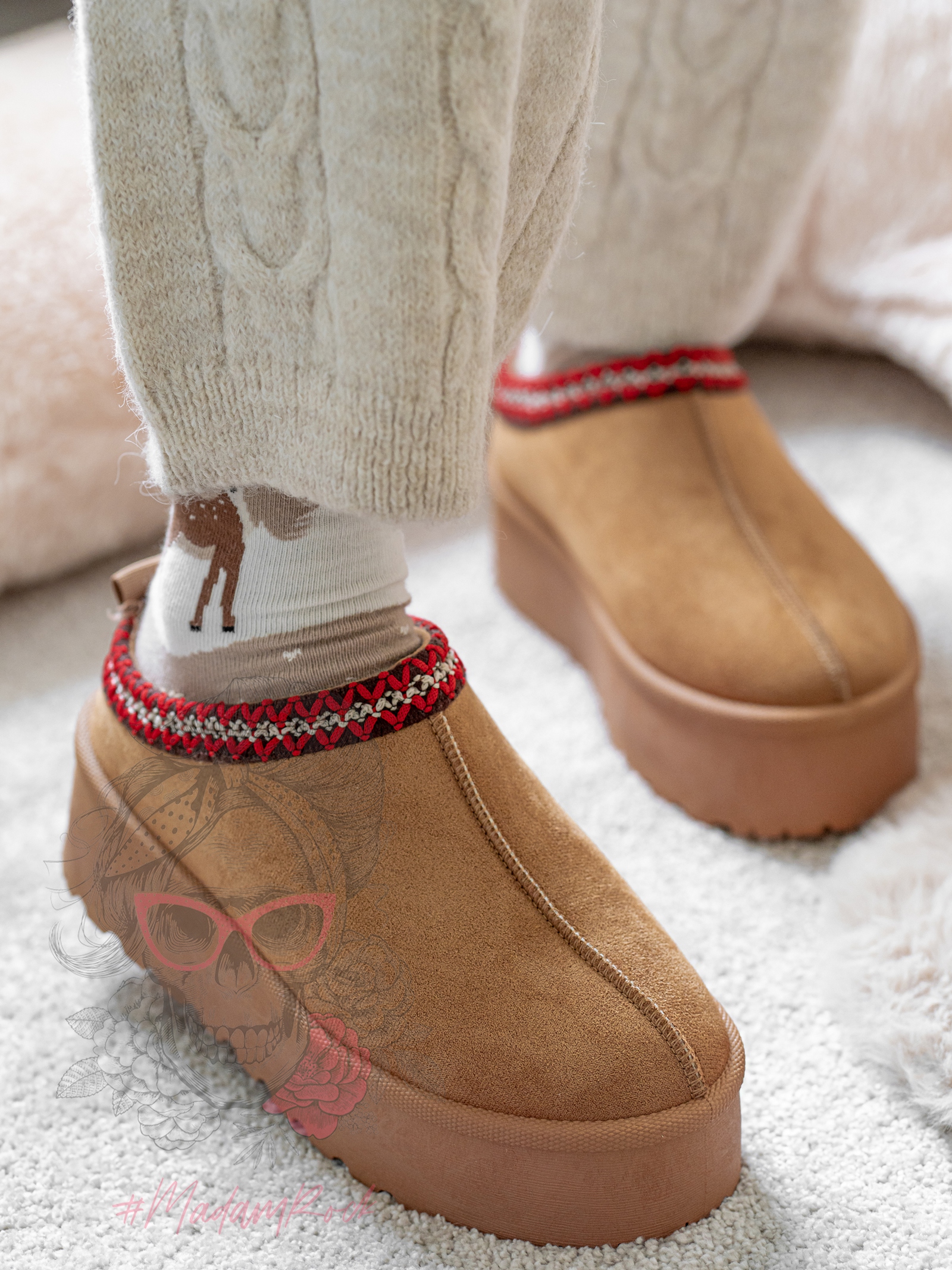 Śniegowce odkryte Madam Gobby karmelowe