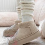 Śniegowce zamszowe Madam Wobbi j.beżowe