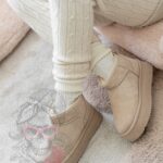 Śniegowce zamszowe Madam Wobbi j.beżowe