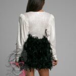 Luksusowe body z błyskiem NB Dubaj białe