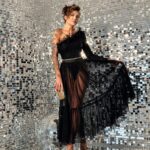 Komplet body + spódnica maxi NB Soletto czarny