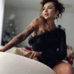 Komplet body + spódnica maxi NB Soletto czarny