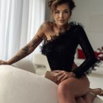 Komplet body + spódnica maxi NB Soletto czarny