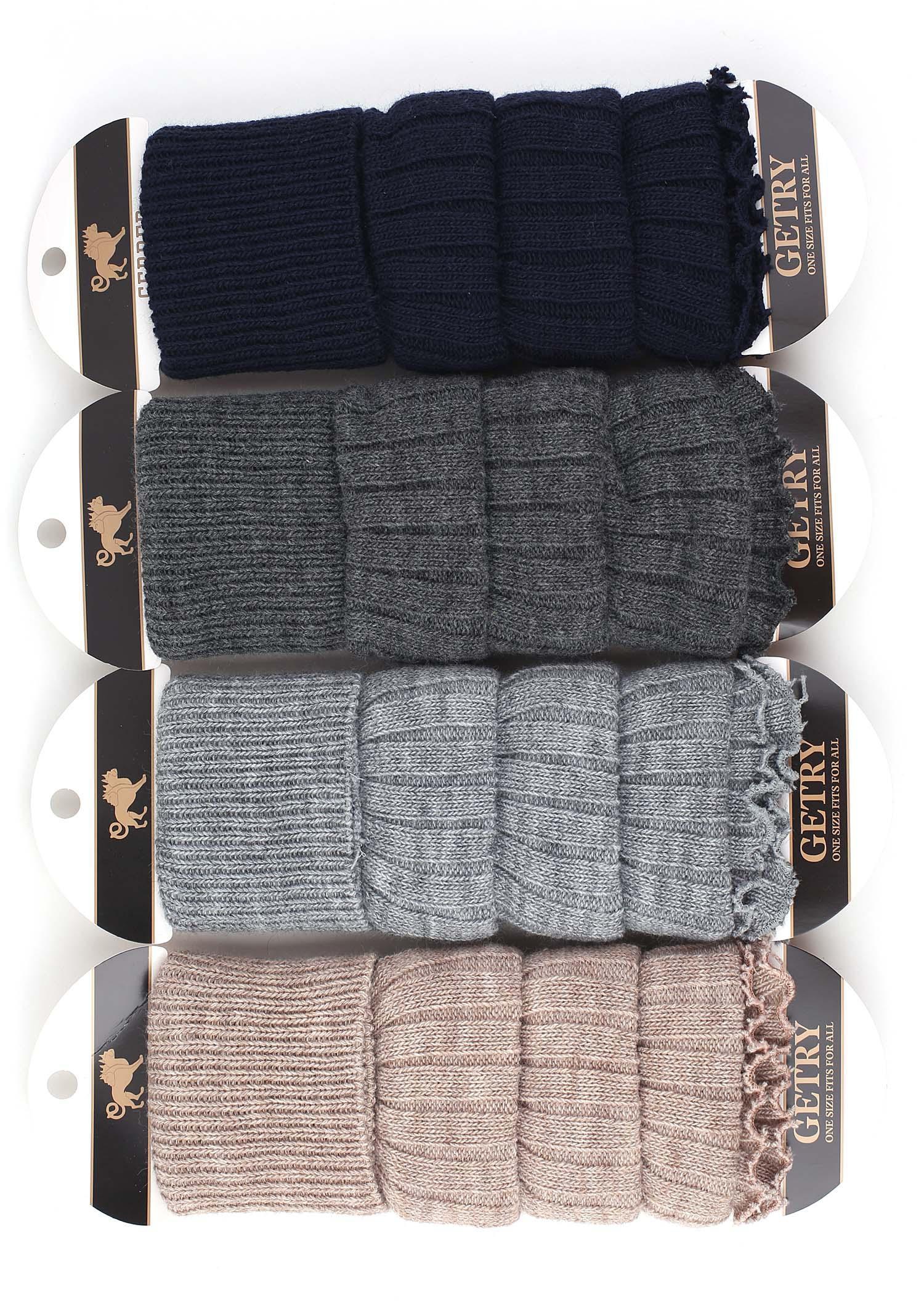 Ocieplacze getry grube z wełną szare