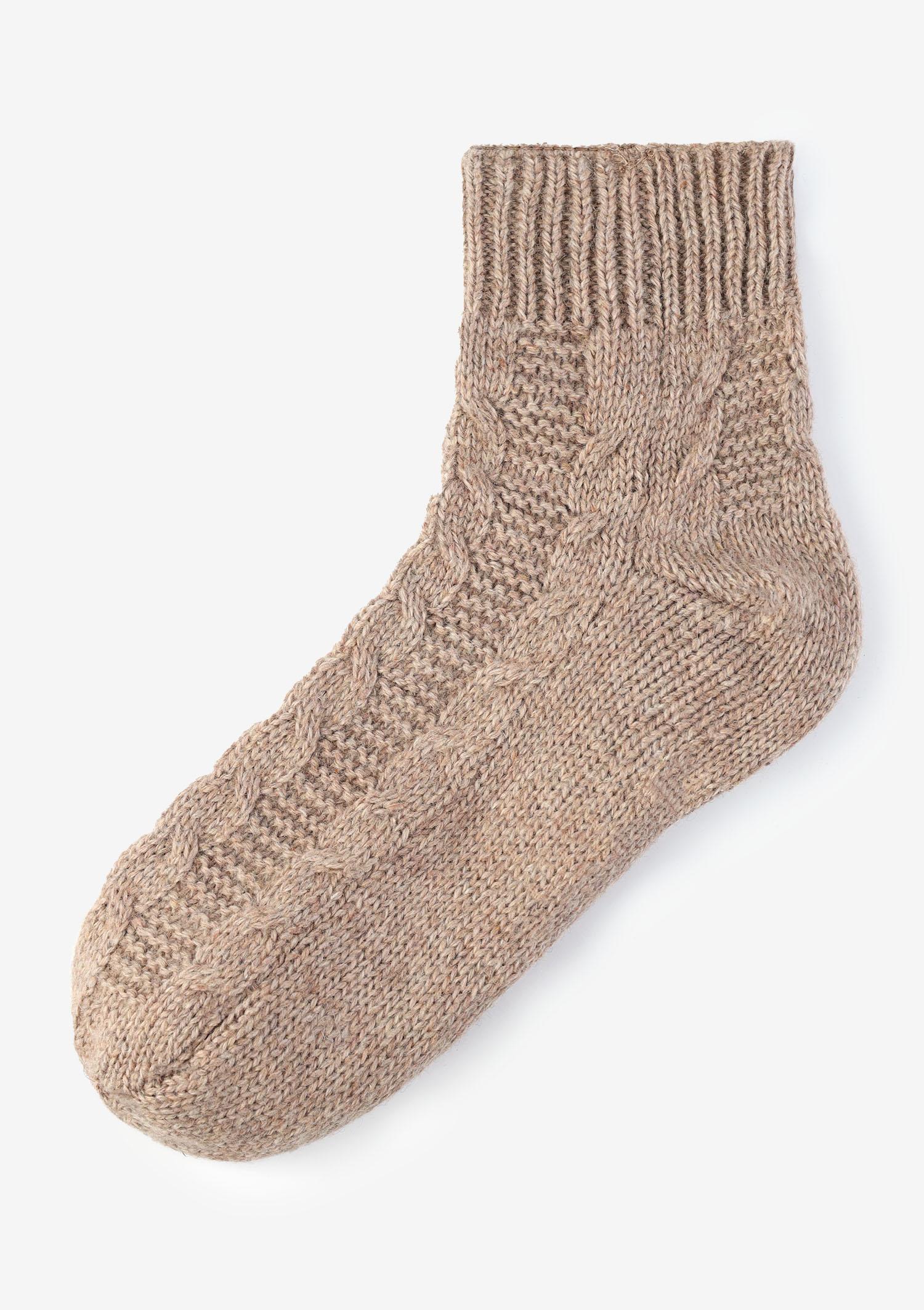 Skarpetki plecione bawełniane 100DEN cappuccino Skarpetki plecione bawełniane 100DEN cappuccino