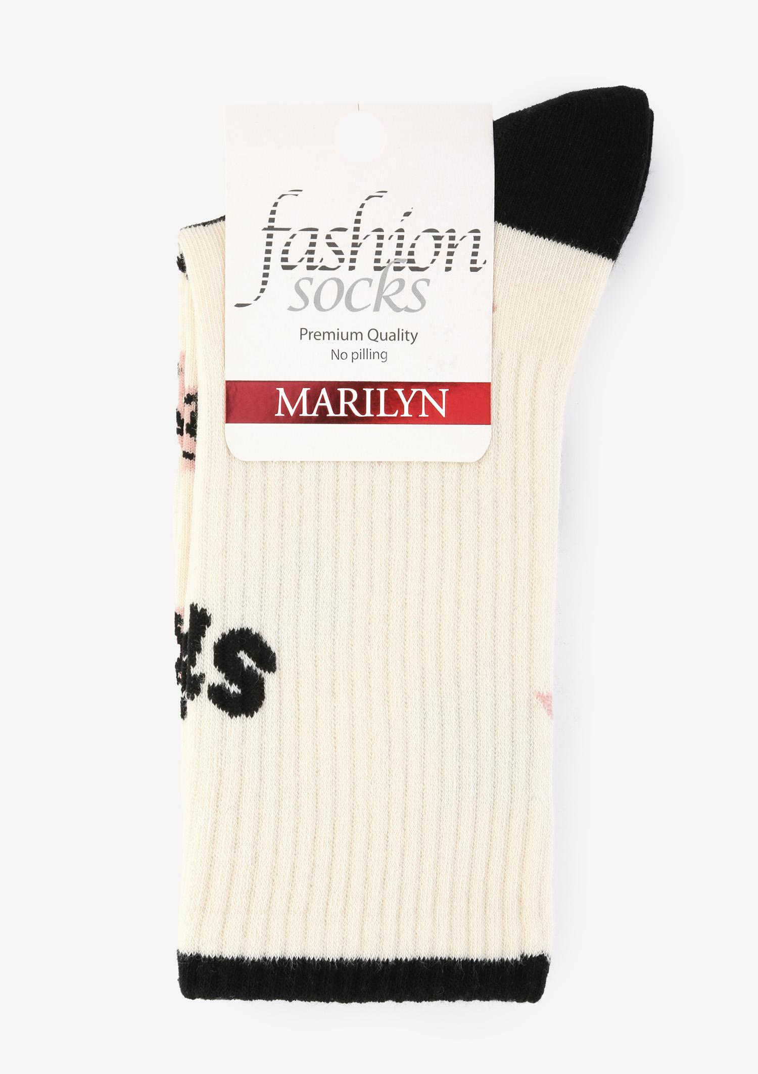 Skarpetki damskie ze ściągaczem STAR ecru